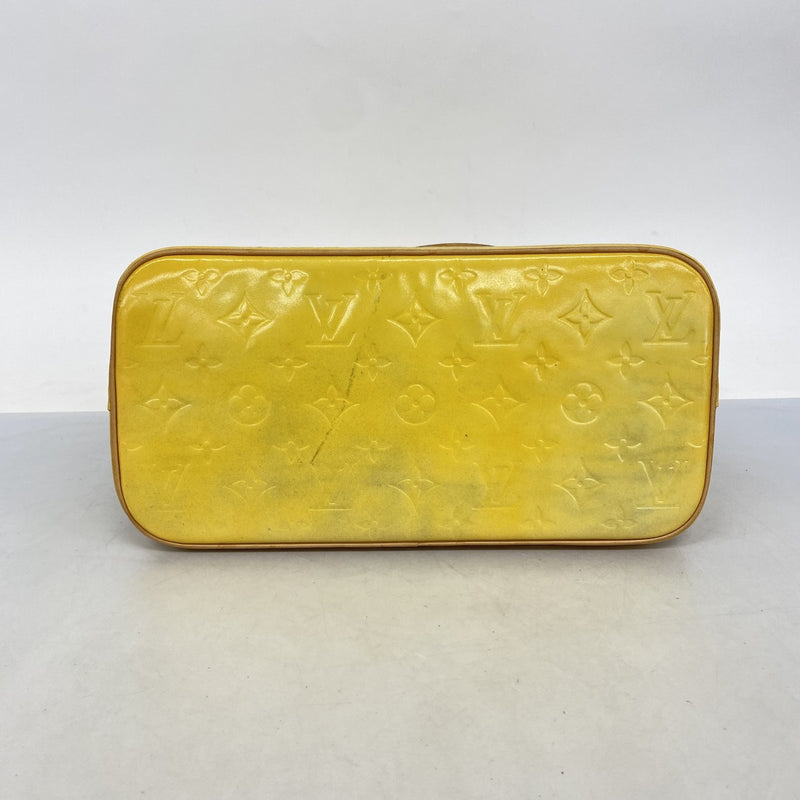 【5pa0987】ルイヴィトン トートバッグ ヴェルニ ヒューストン M91053 グリ【中古】レディース