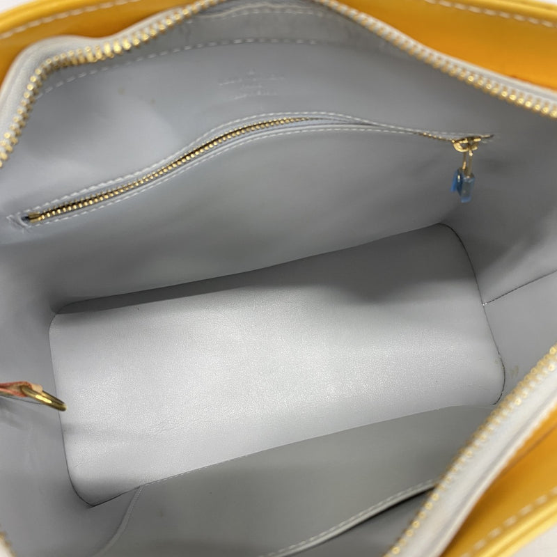 【5pa0987】ルイヴィトン トートバッグ ヴェルニ ヒューストン M91053 グリ【中古】レディース