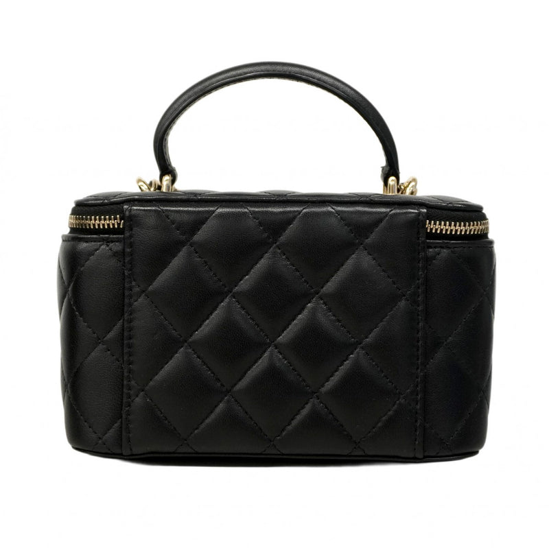 5pa1105-h】シャネル バニティバッグ マトラッセ チェーンショルダー