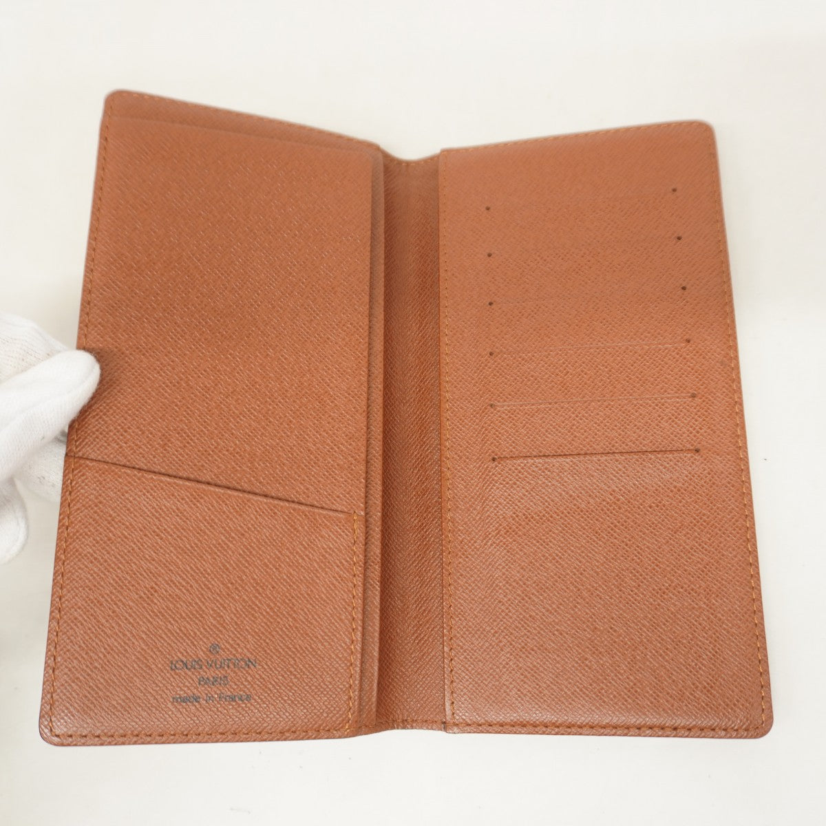 5pa1110】ルイヴィトン 長札入れ モノグラム ポルトバルールカルト