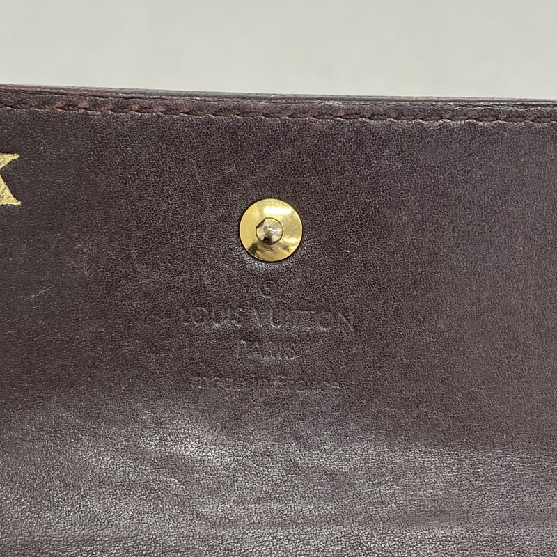 5pa1262】ルイヴィトン 三つ折り財布 ヴェルニ ポルトフォイユエリーズ