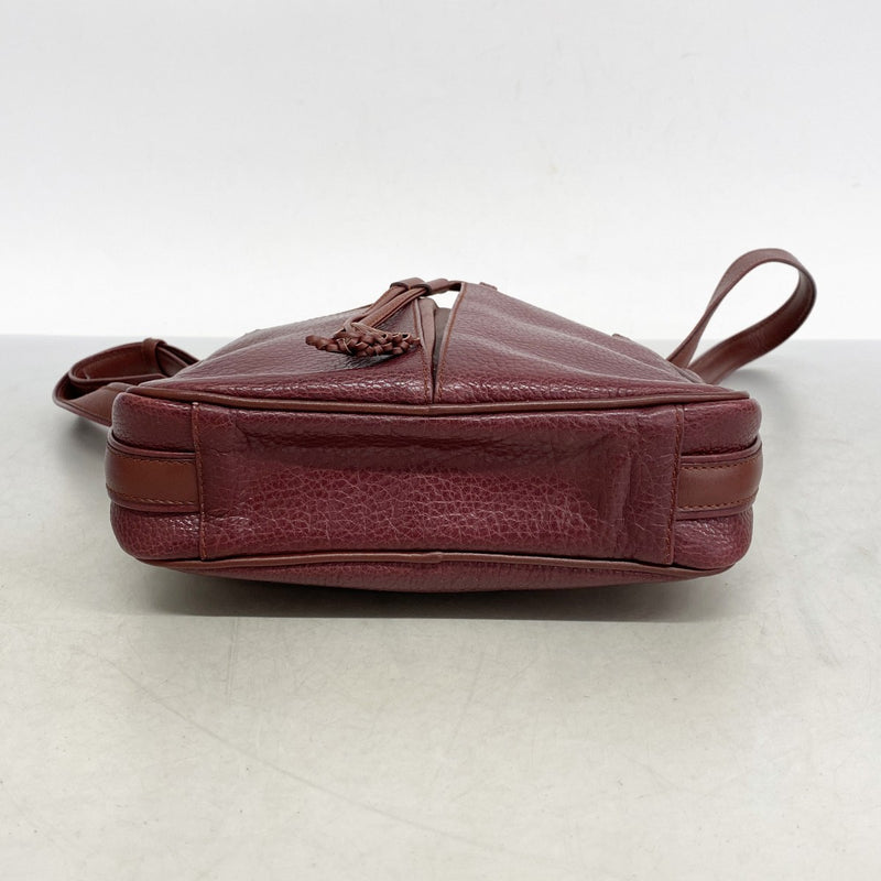 5pa1313】カルティエ ショルダーバッグ マスト レザー ボルドー