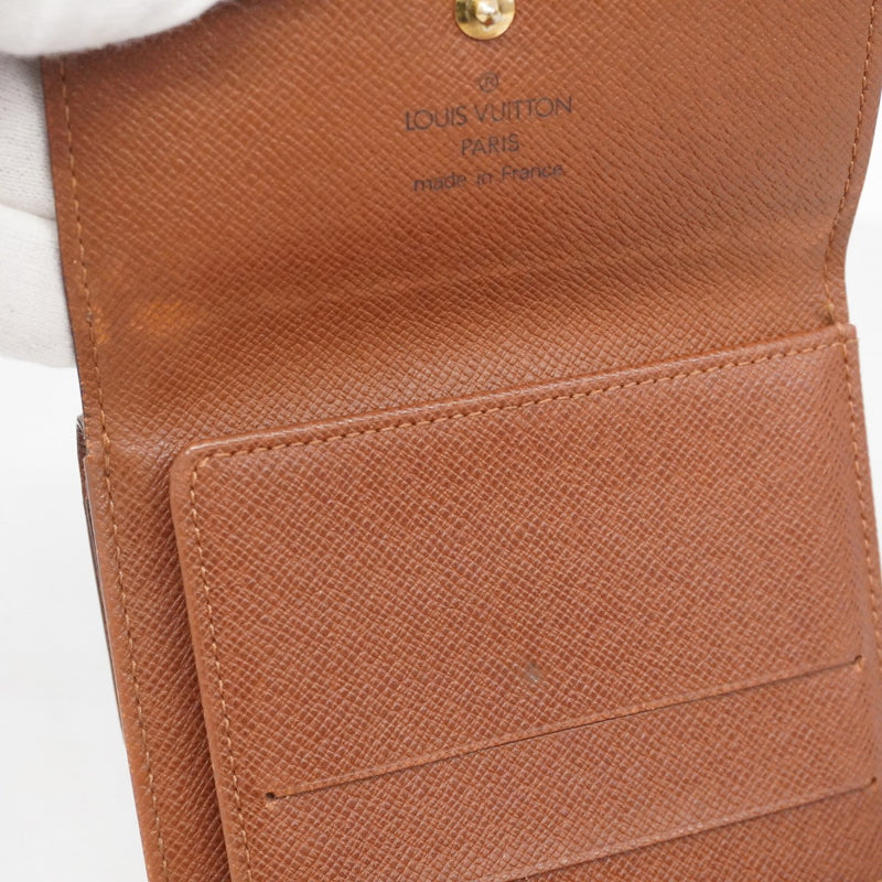 5pa1373】ルイヴィトン 三つ折り財布 モノグラム ポルトモネビエカルト