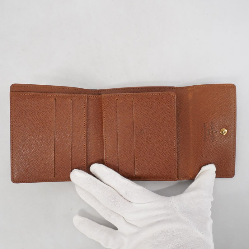 5pa1373】ルイヴィトン 三つ折り財布 モノグラム ポルトモネビエカルト