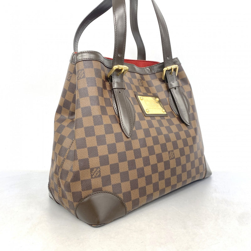ルイヴィトン　ダミエ　エベヌ　ハムステッドPM ハンドバッグ　トートバッグ LOUIS VUITTON - 本物 ルイヴィトン LOUIS VUITTON LV ハムステッド MM