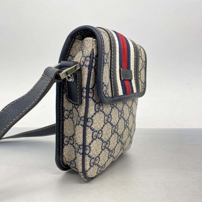 5pb1691】グッチ ショルダーバッグ GGスプリーム/シェリーライン