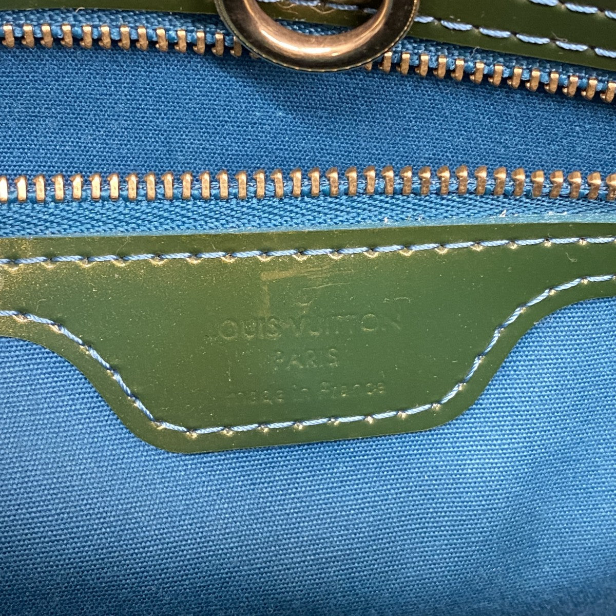 5pb1705】ルイヴィトン ハンドバッグ ヴェルニ ウィルシャーブルー