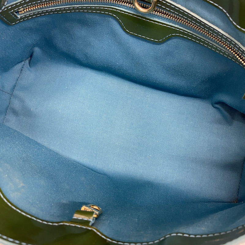 5pb1705】ルイヴィトン ハンドバッグ ヴェルニ ウィルシャーブルー