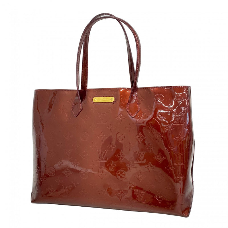 5pb1706】ルイヴィトン トートバッグ ヴェルニ ウィルシャーMM M91646