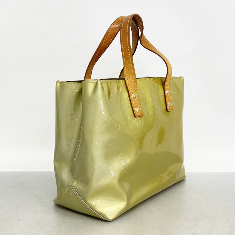 5pb1707】ルイヴィトン ハンドバッグ ヴェルニ リードPM M91145 グリ