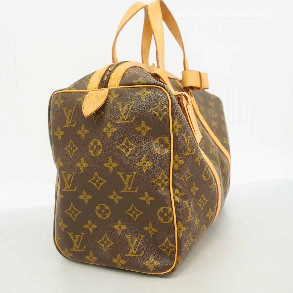 5pb1720】ルイヴィトン ボストンバッグ モノグラム サックスプール35