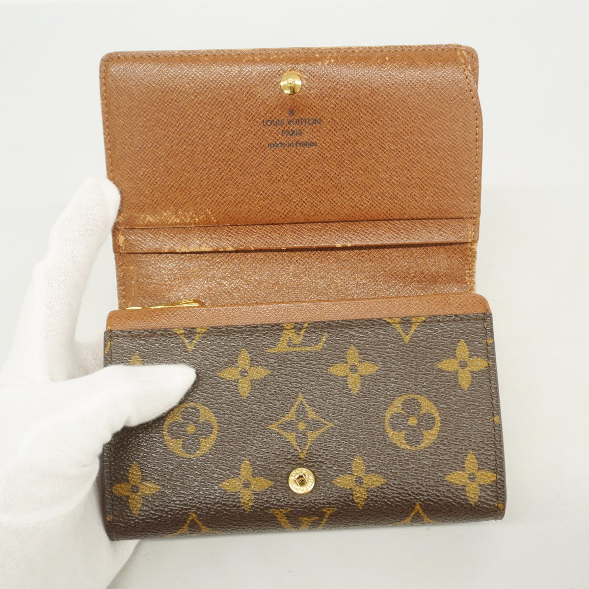 5pb1735】ルイヴィトン 財布 モノグラム ポルトフォイユトレゾール