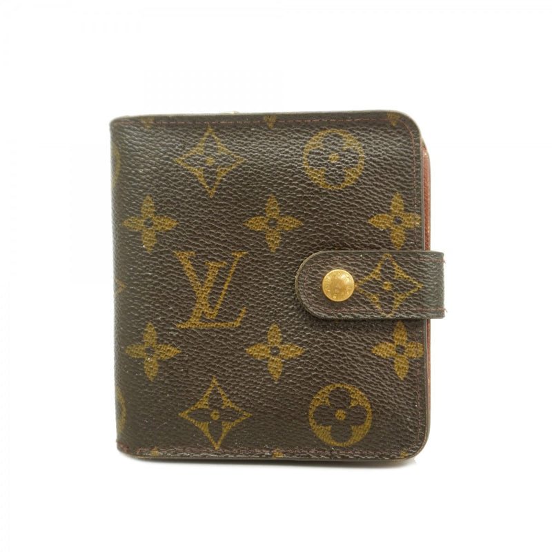 5pb1736】ルイヴィトン 財布 モノグラム コンパクトジップ M61667