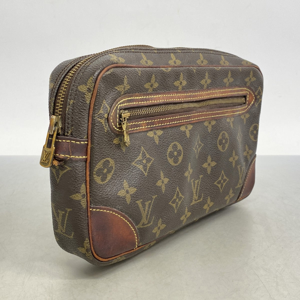 5pb1745】ルイヴィトン クラッチバッグ モノグラム マルリードラゴンヌ