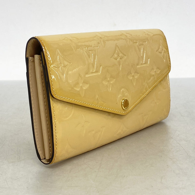 5pb1747】ルイヴィトン 長財布 ヴェルニ ポルトフォイユサラ M90407