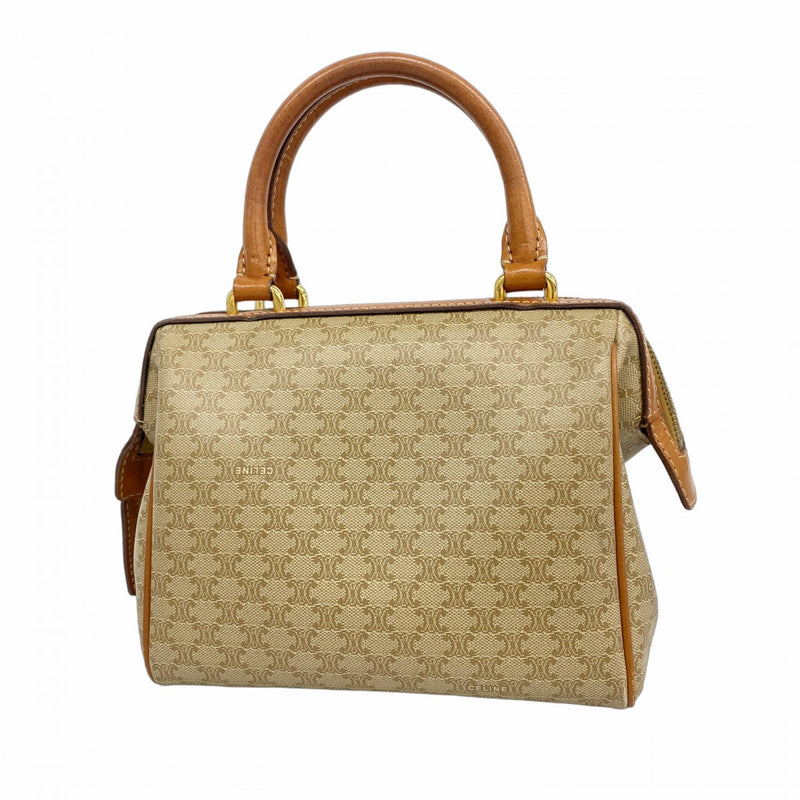 【CELINE】ビジネスバッグ　マカダム柄　ロゴライン　PVC ベージュ CELINE】ビジネスバッグ マカダム柄 ロゴライン PVC ベージュ - メルカリ