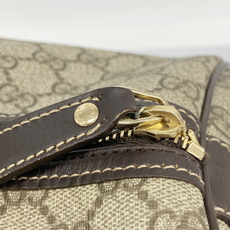 5pb2192】グッチ ボストンバッグ GGスプリーム 206501 PVC ブラウン