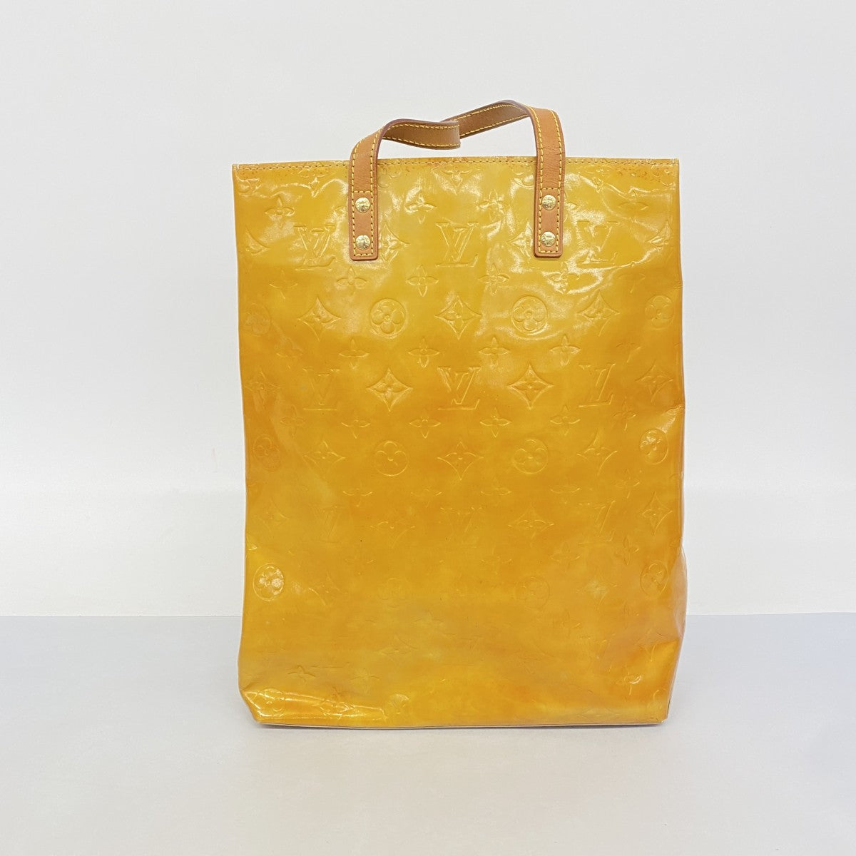 LOUIS VUITTON ルイヴィトン ヴェルニリードMMベージュレザートート LOUIS VUITTON ルイヴィトン ヴェルニリードMMベージュレザートート