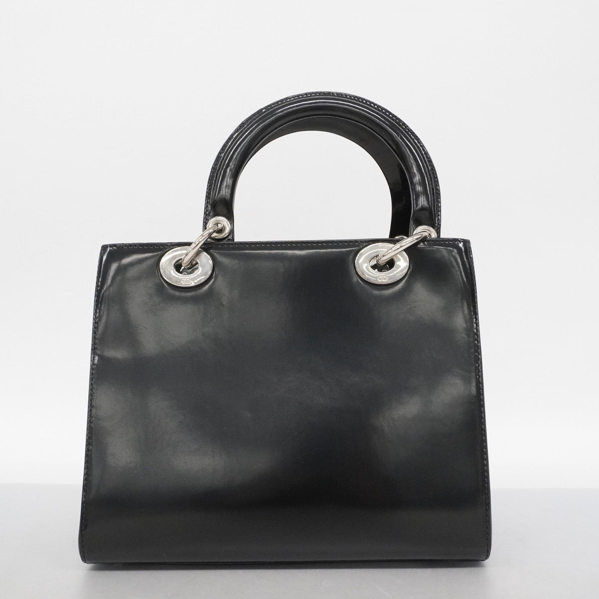 5pb2458】クリスチャンディオール ハンドバッグ レザー ブラック