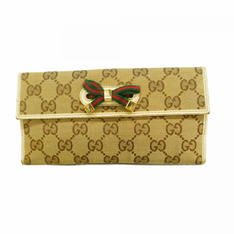 GUCCI グッチシェリーラインGGキャンバス長財布 5pb2621】グッチ 長財布 GGキャンバス/シェリーライン プリンシー