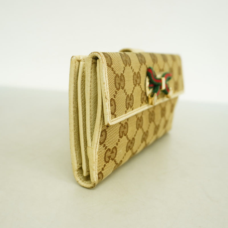 5pb2621】グッチ 長財布 GGキャンバス/シェリーライン プリンシー