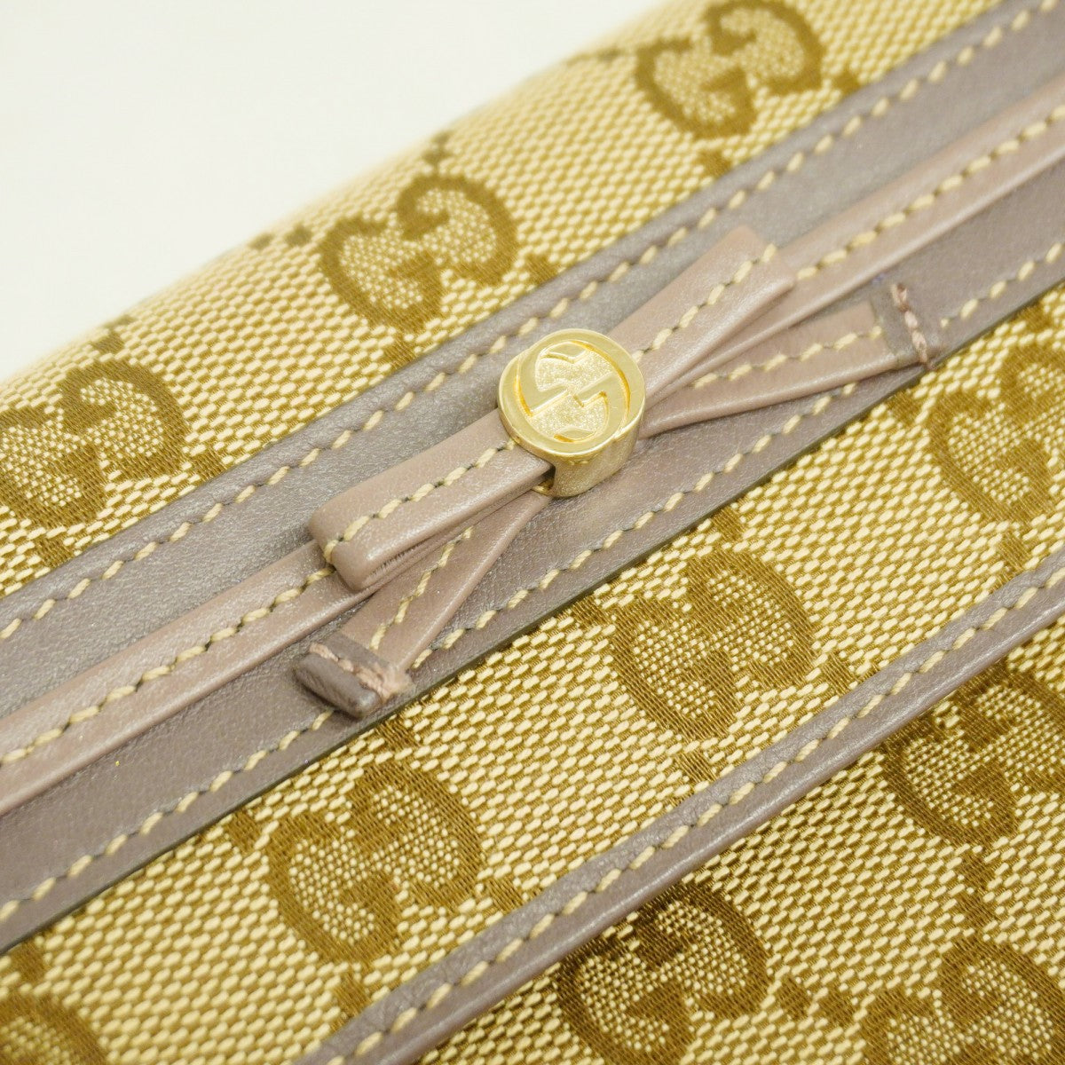 5pb2698】グッチ 長財布 GGキャンバス 256998 キャンバス ブラウン