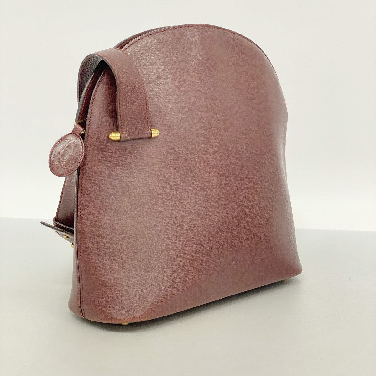 5pb2719】カルティエ ショルダーバッグ マスト レザー ボルドー 5pb2719】カルティエ ショルダーバッグ マスト レザー ボルドー