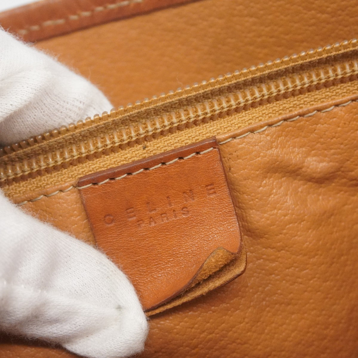 5pb2807】セリーヌ トートバッグ マカダム PVC ブラウン ゴールド金具