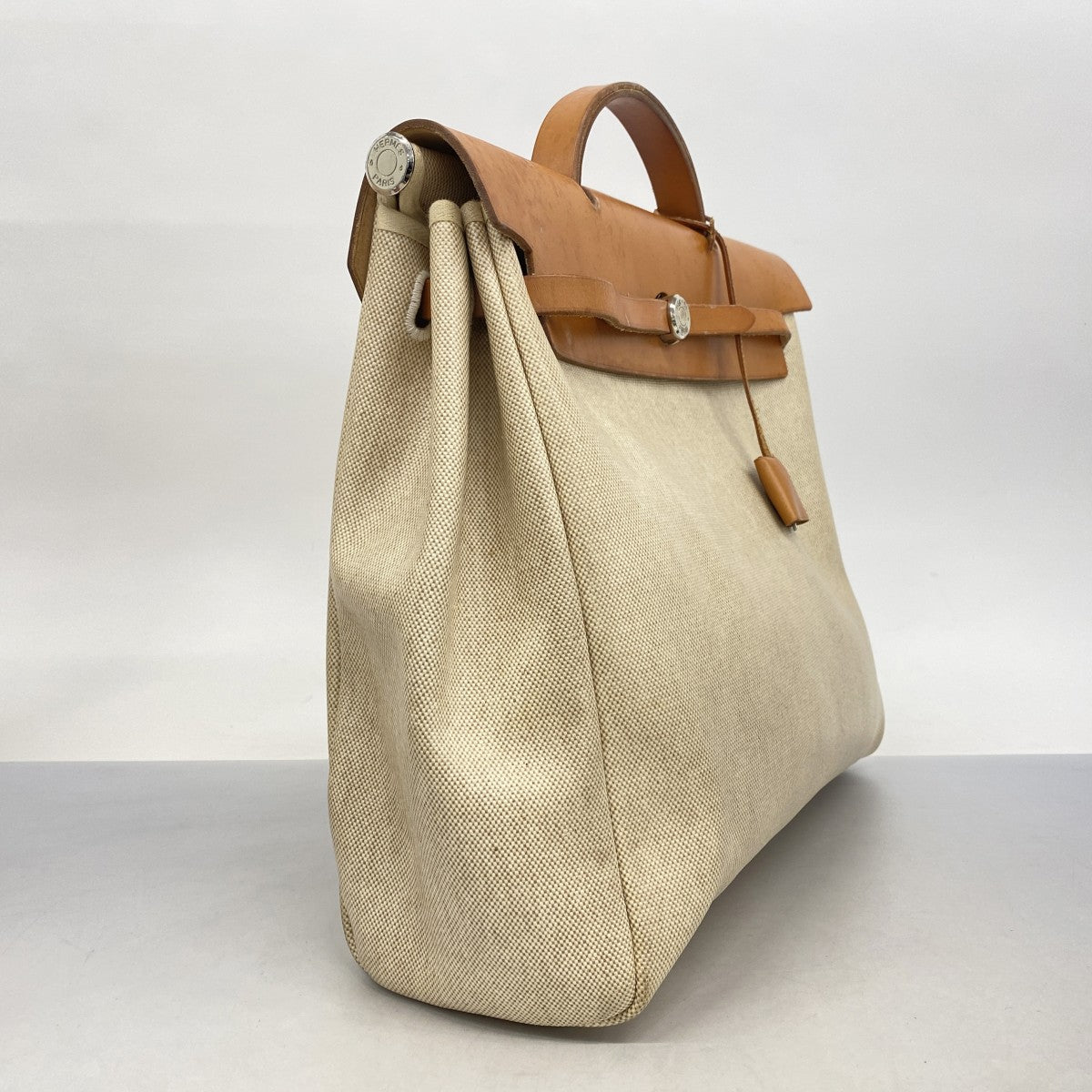 5pb2823】エルメス ハンドバッグ エールバッグMM トワルアッシュ