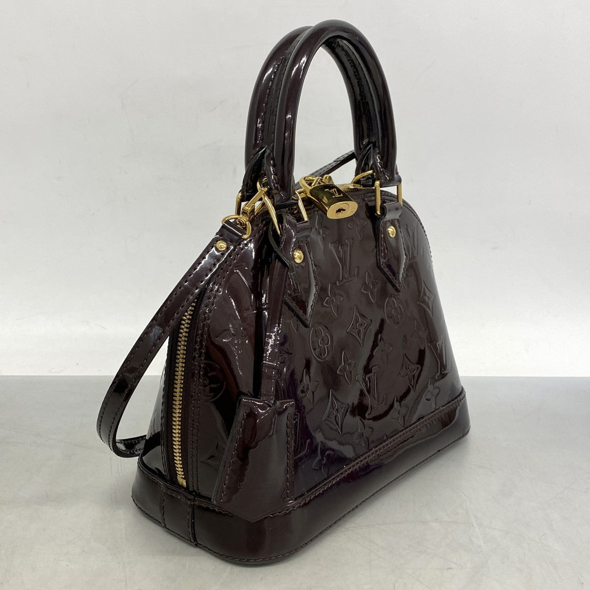 5pc3104】ルイヴィトン ハンドバッグ ヴェルニ アルマBB M91678