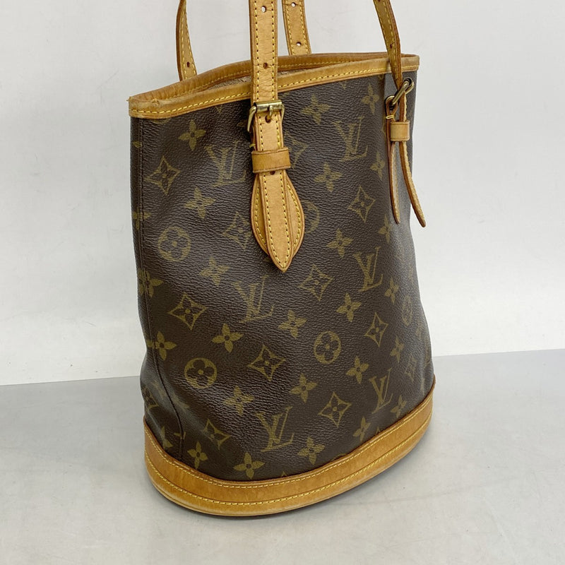 5pc3413】ルイヴィトン トートバッグ モノグラム バケットPM M42238