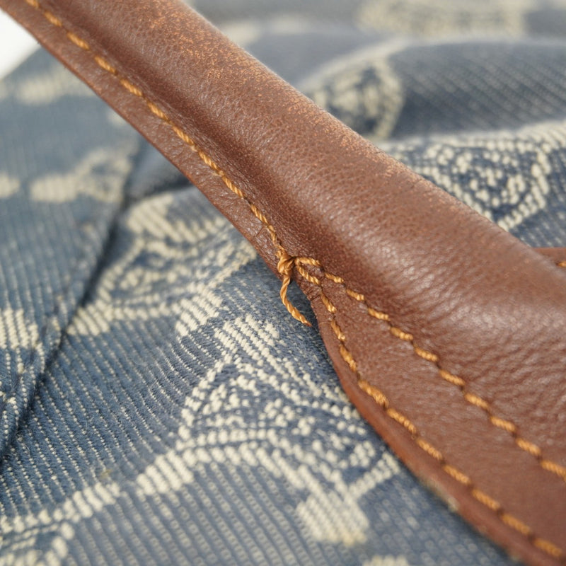 5pc3538】セリーヌ ハンドバッグ パリマカダム デニム ネイビー