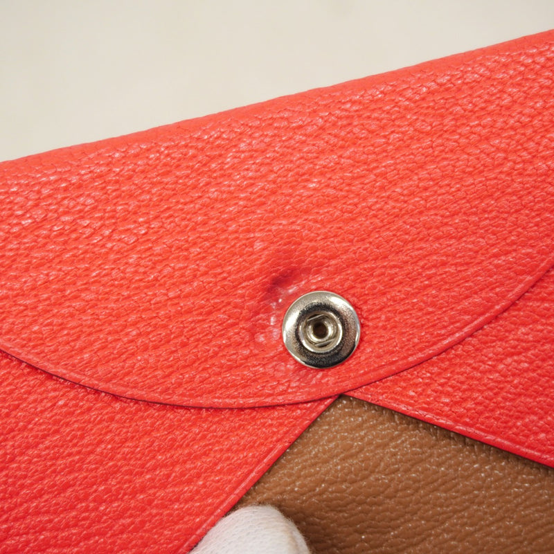 5pc3589】エルメス カードケース カルヴィ シェブルミゾル ローズ