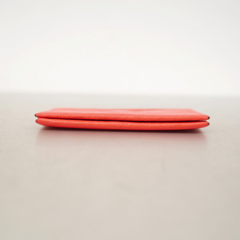 5pc3589】エルメス カードケース カルヴィ シェブルミゾル ローズ