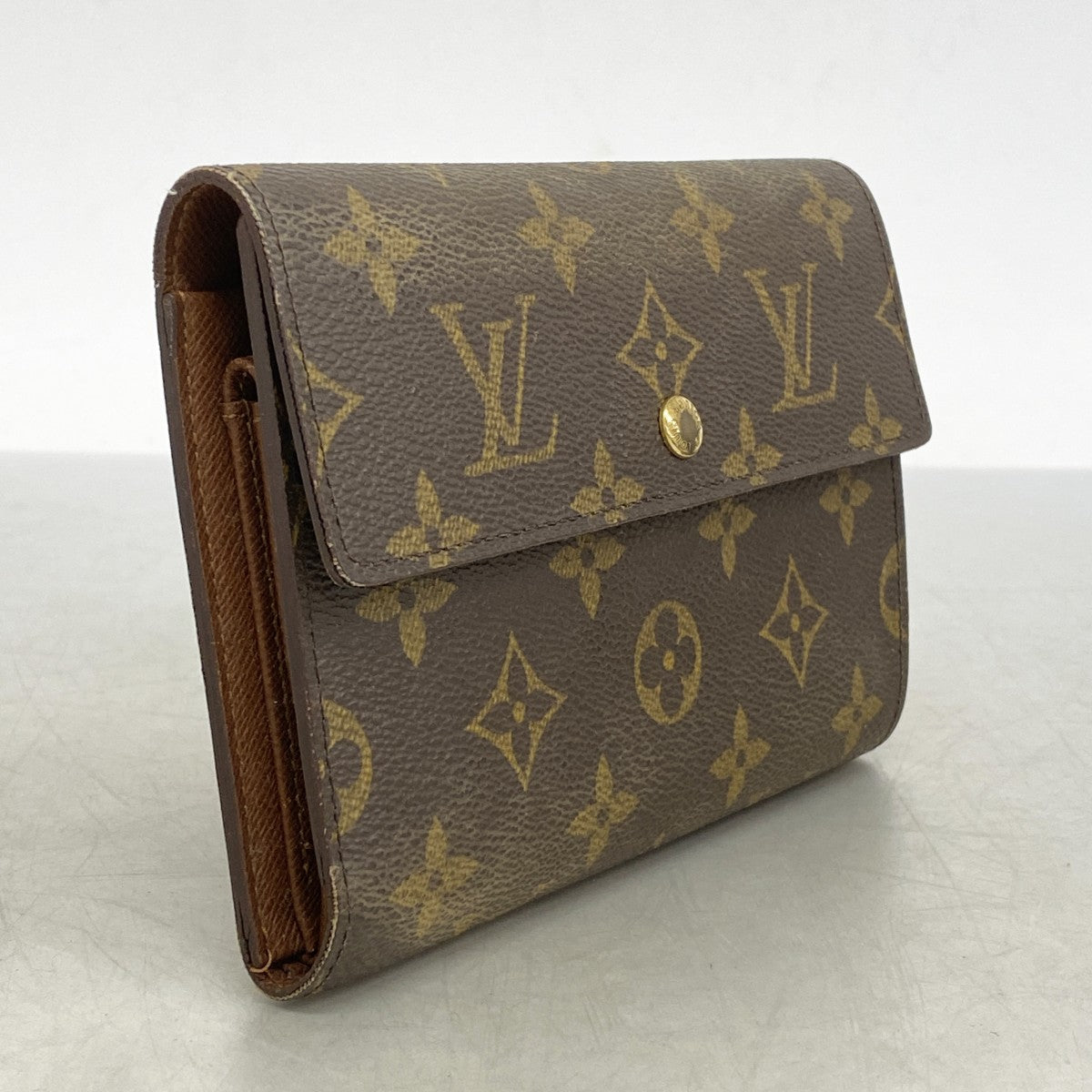 5pc3762】ルイヴィトン 三つ折り財布 モノグラム ポルトトレゾール