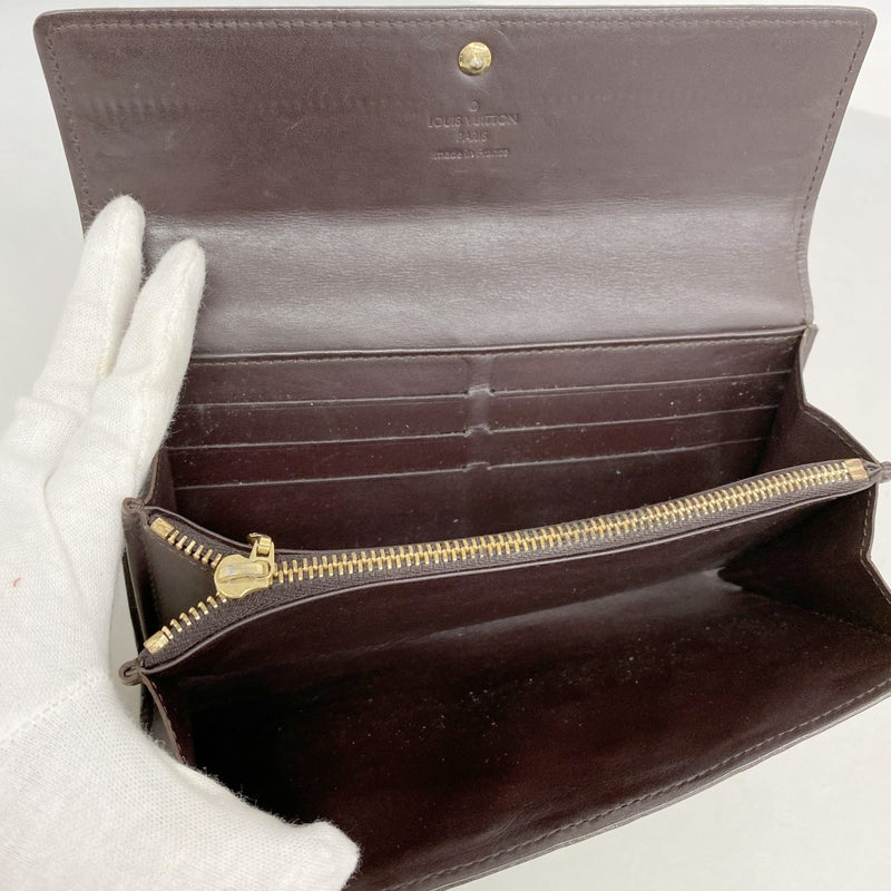 5pc3901】ルイヴィトン 長財布 ヴェルニ ポルトフォイユサラ M93524