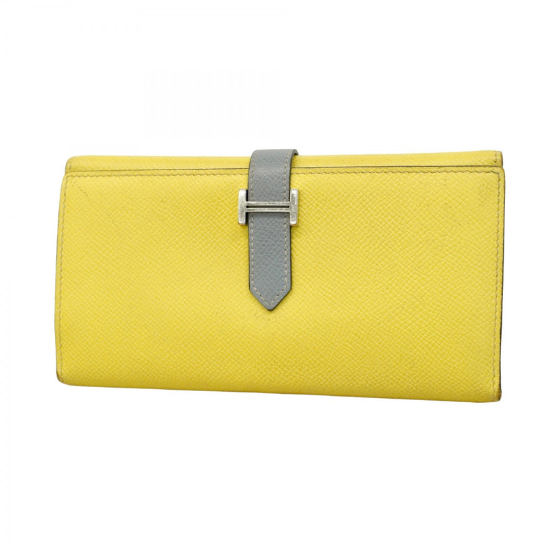 5pc3939】エルメス 三つ折り長財布 ベアンデュプリヴェルソ ヴォー