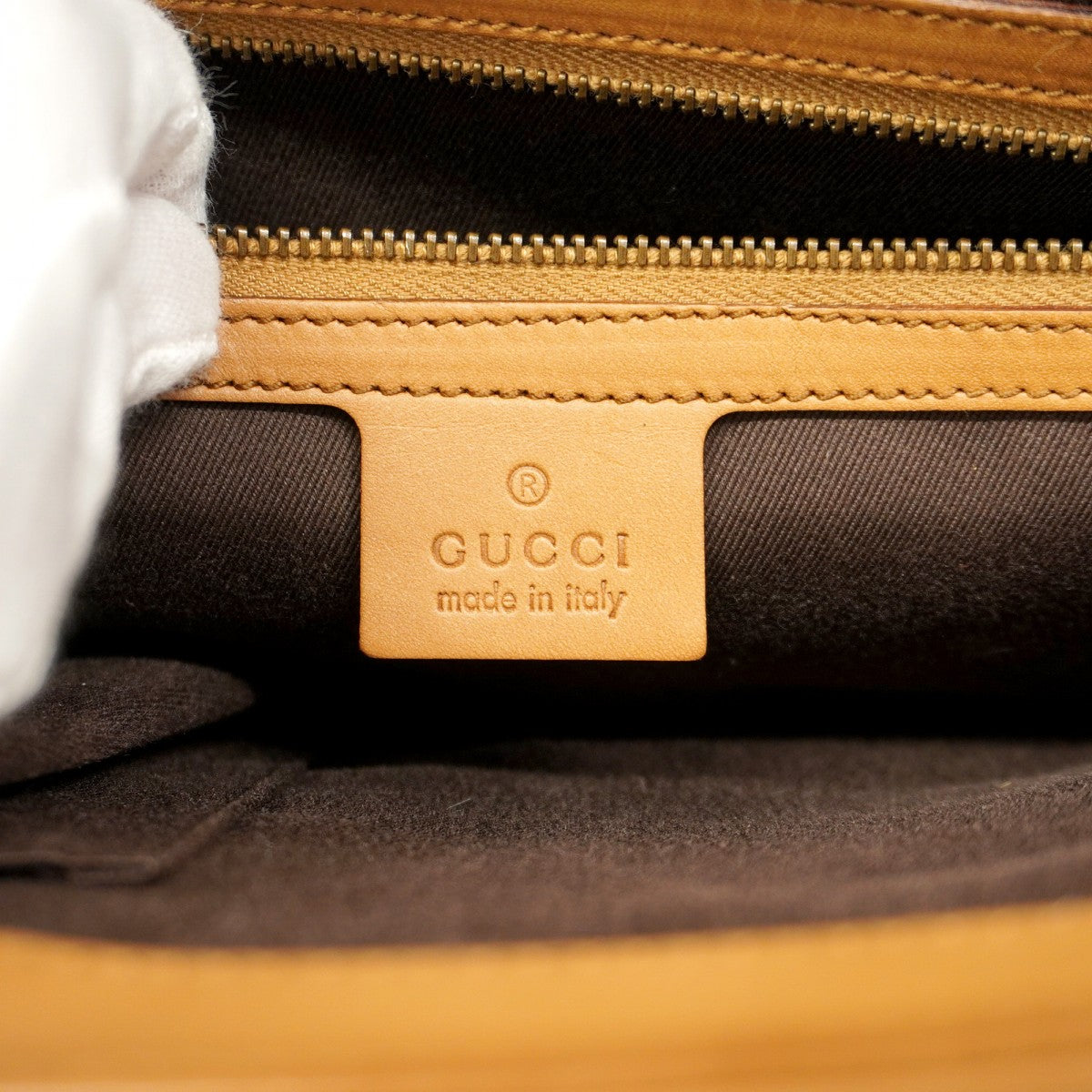 5pc4158-k】グッチ ハンドバッグ 120897 レザー ライトブラウン