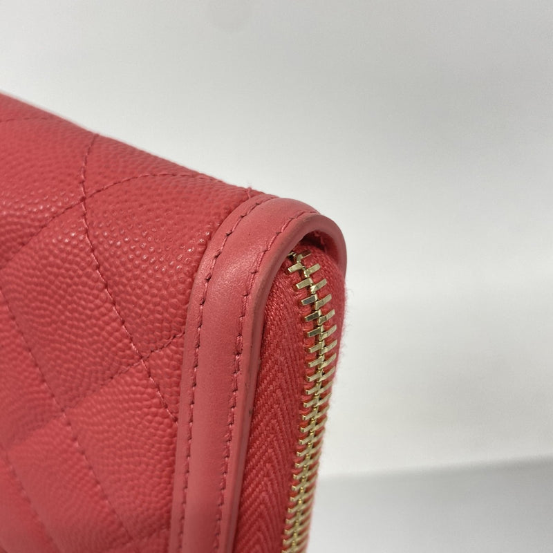 【ももぷり】CHANEL フィリグリー キャビアスキン マトラッセ シャネル(Chanel) シャネル 長財布 マトラッセ CCフィリグリー