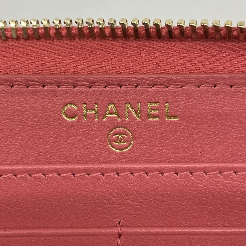 5pc4216-k】シャネル 長財布 マトラッセ CCフィリグリー キャビア