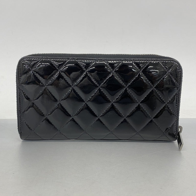 5pc4217-k】シャネル 長財布 ブリリアント パテントレザー ブラック