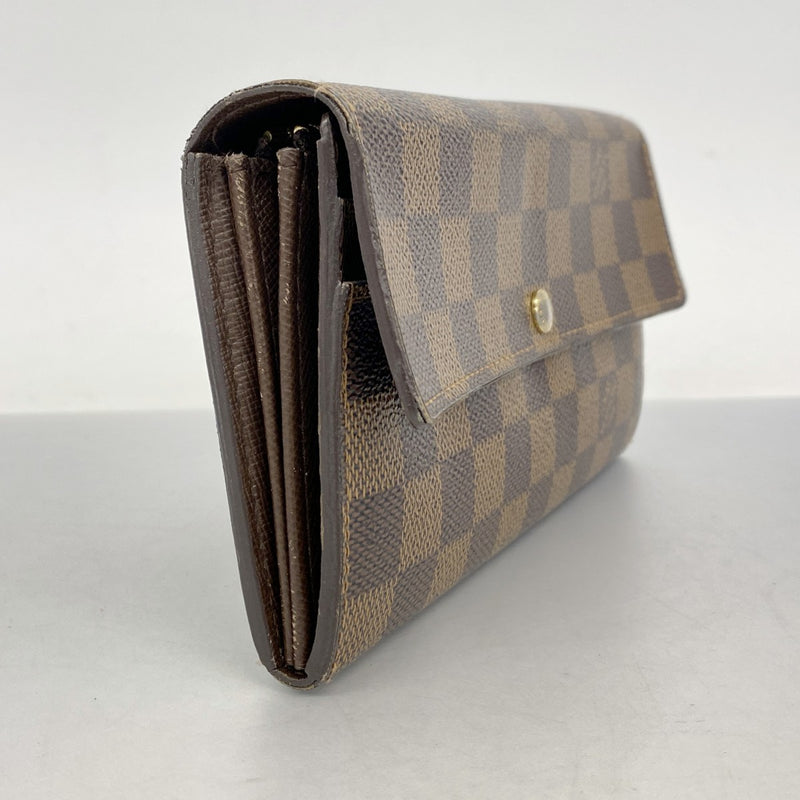 5pc4487】ルイヴィトン 長財布 ダミエ ポルトフォイユサラ N61734