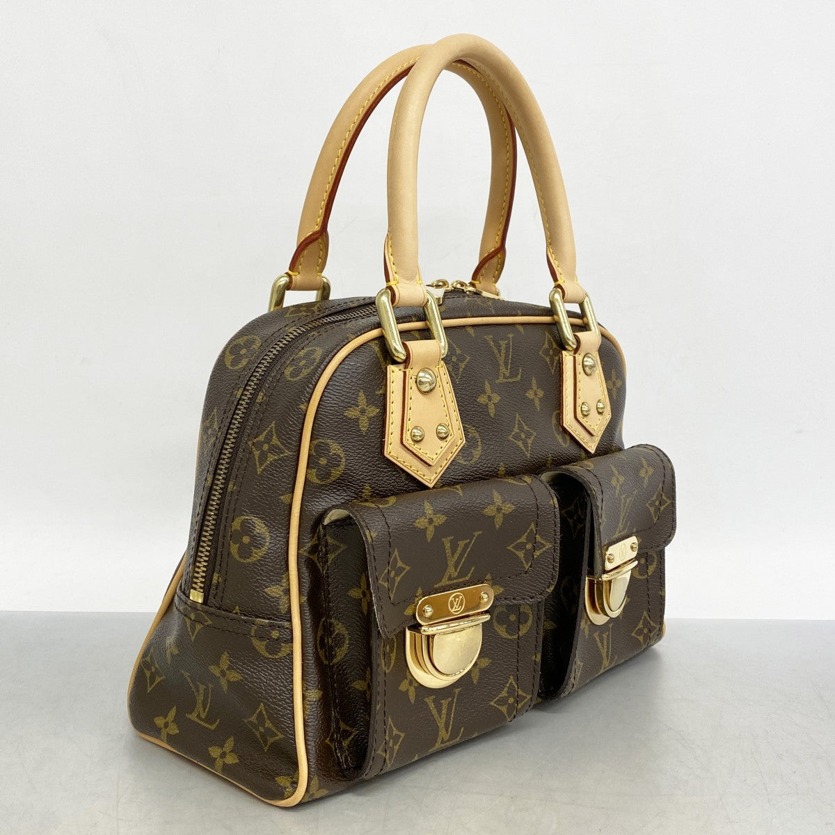 5pc4545】ルイヴィトン ハンドバッグ モノグラム マンハッタンPM