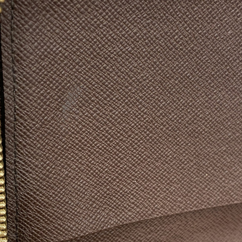 【最高級美品】ルイヴィトン ダミエ エベヌ ジッピー オーガナイザー 美品 鑑定済】ルイヴィトン ダミエ エベヌ ジッピーオーガナイザー 長