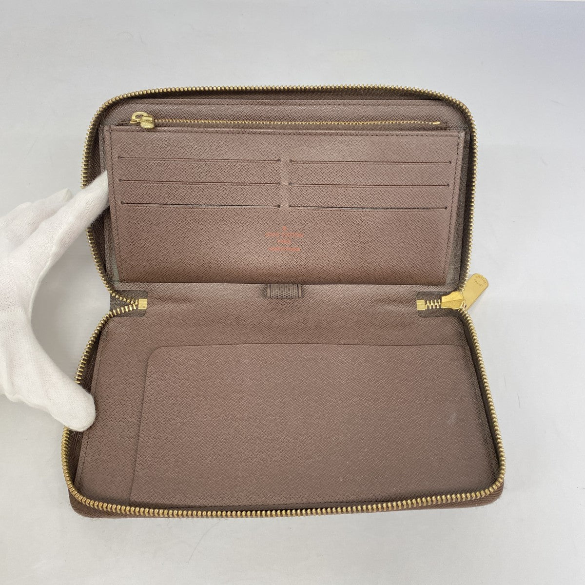 アウディ様【美品】新型モデル ルイヴィトン ダミエエベヌ ジッピーオーガナイザー 5pc4640】ルイヴィトン 長財布 ダミエ ジッピーオーガナイザー N60003