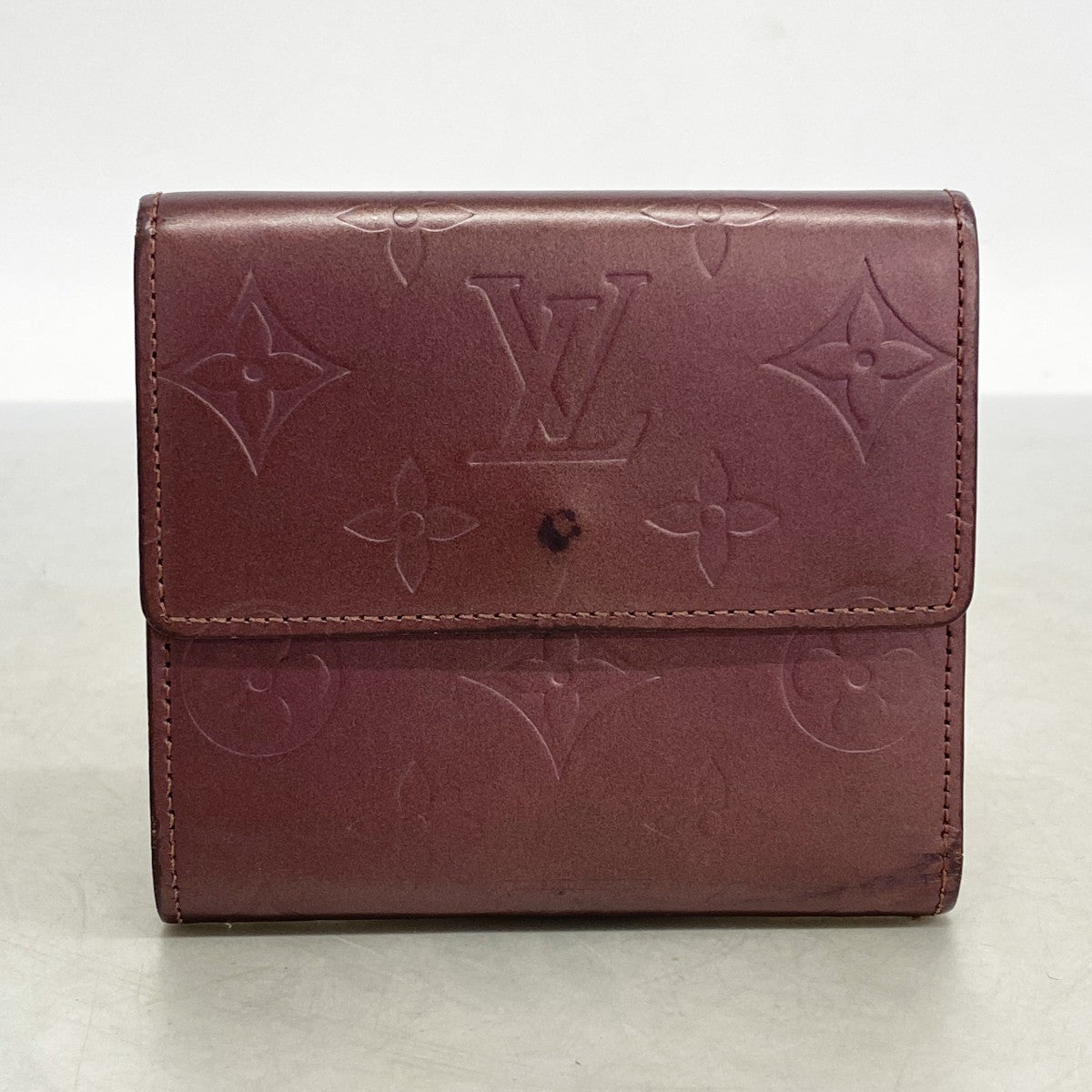 5pc4712-k】ルイヴィトン 三つ折り財布 モノグラム・マット ポルトモネ