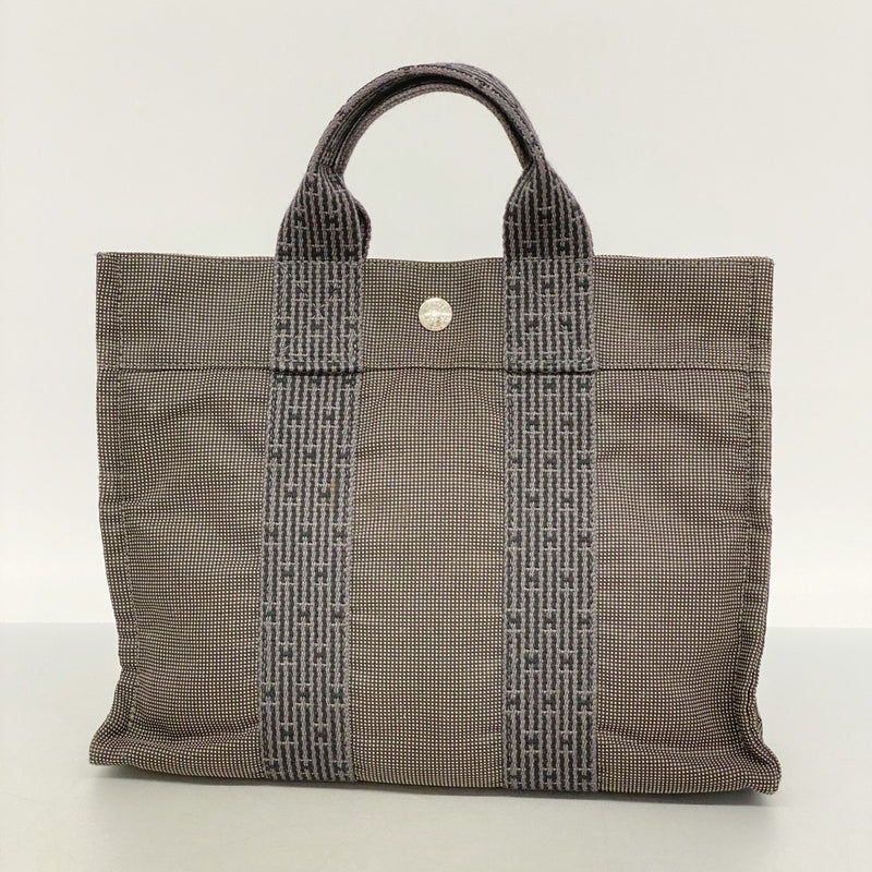 5pd4795-k】エルメス ハンドバッグ エールラインPM キャンバス グレー