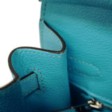 ★SALE【5pd4881-g】エルメス ハンドバッグ バーキン25 セリエ ヴォーエプソン ブルーノール シルバー金具 B刻印【中古】レディース