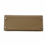 ★SALE【5pd4882-g】エルメス ハンドバッグ ケリー28 ヴォーエプソン エトゥープ シルバー金具 D刻印 2wayバッグ【中古】レディース