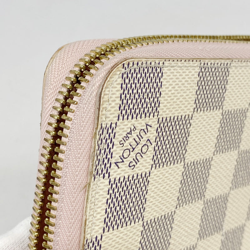 5pd4980】ルイヴィトン 長財布 ダミエ・アズール ジッピーウォレット